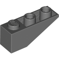 Lego kostka (kostička) 1x3 sklon (šikmá) 25° invertovaná, tmavě modro šedá (4211068)
